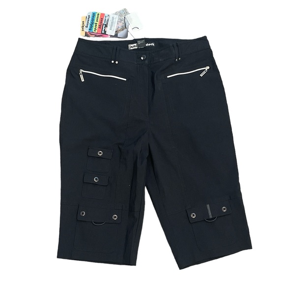 jamie sadock Pants & Jumpsuits Jamie Sadock Nwts Black Knee Capri
